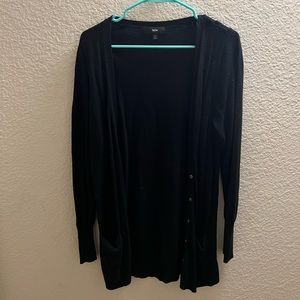 Black Cardigan with buttons and pockets